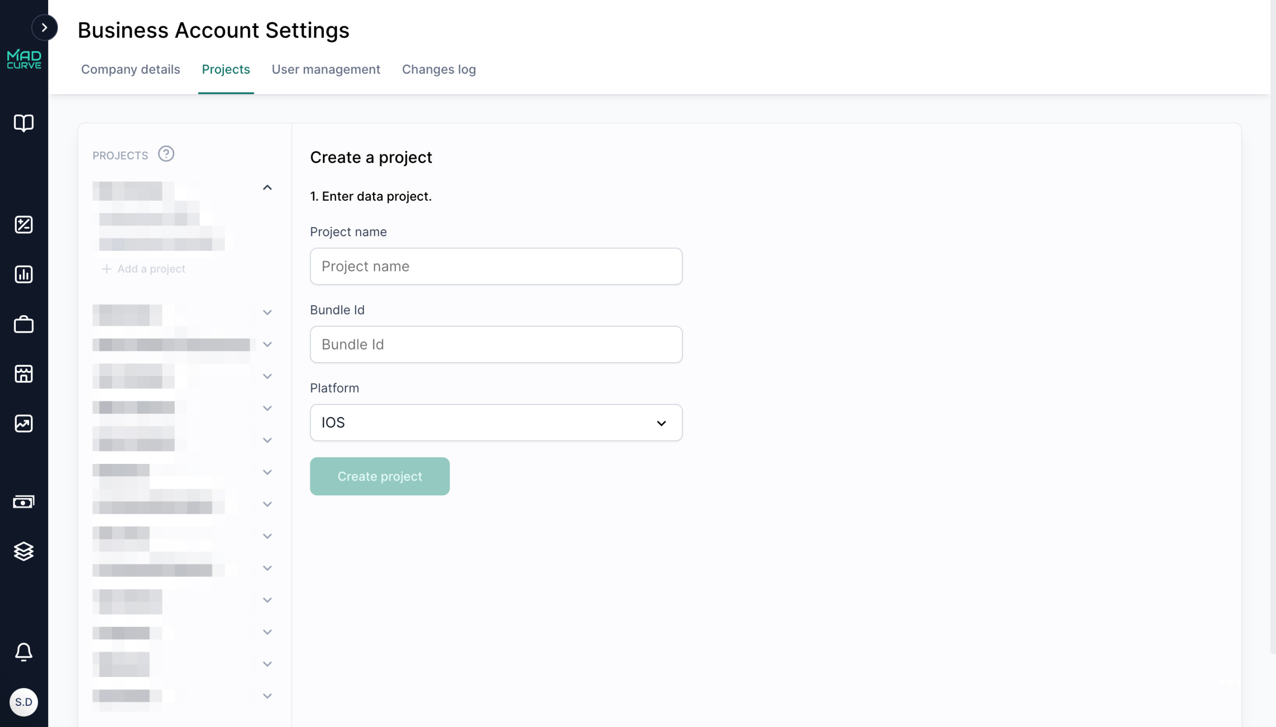 Data Sources Business Account Settings